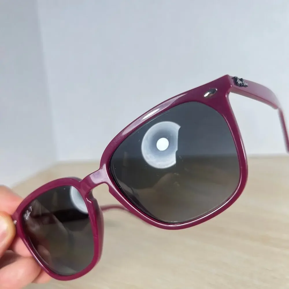 Ray-Ban RB4362 6383/T3 Sunglasses Polarized Burgundy 55-18-145 Italy